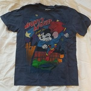 M Navy Blue Mighty Mouse t-shirt